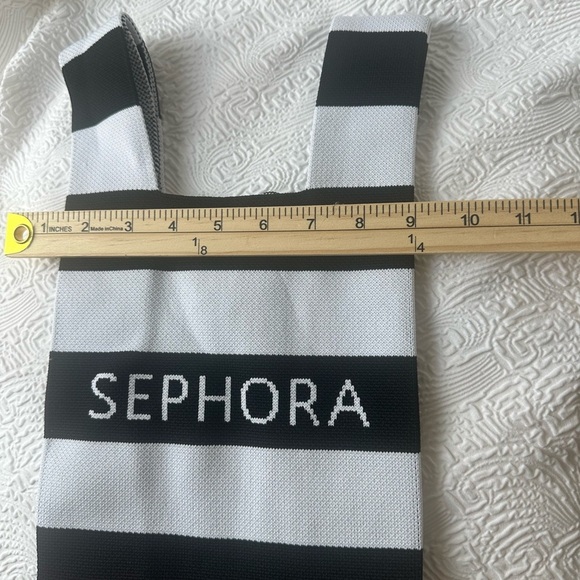Sephora Black and White Striped Tote Bag - Picture 2 of 6